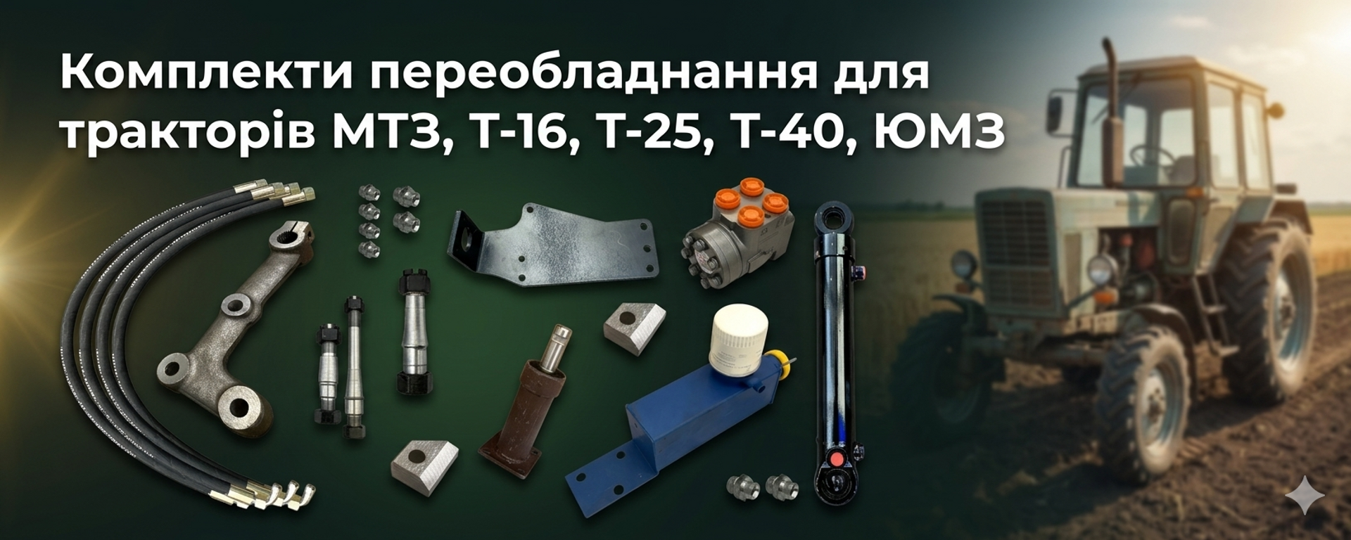 Комплекты переоборудования для тракторов МТЗ, Т-16, Т-25, Т-40, ЮМЗ